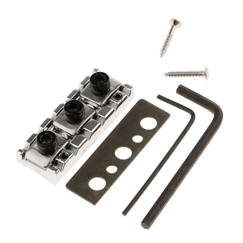 Electric Guitar Locking Nut String Lock Silver 1