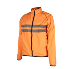 Breathable Windproof Waterproof Orange Cycling Jacket for Mountain Bike L