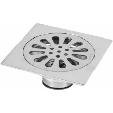 Ralo de piso para diversos espaços, com ampla aplicação em cozinhas, banheiros, garagens e porões. Garante versatilidade e previne entupimentos
