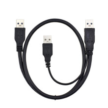 Cabo de dados USB-C para USB 3.0 macho e USB 2.0, a chave para transferência de dados eficiente para laptops e discos rígidos.