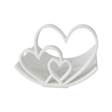 Eleganter herzförmiger Badezimmer-Toilettenpapierhalter von-Weiß