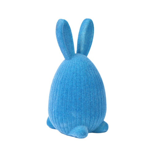 Décorations de lapins de pâques, Figurines de lapins-Bleu ciel