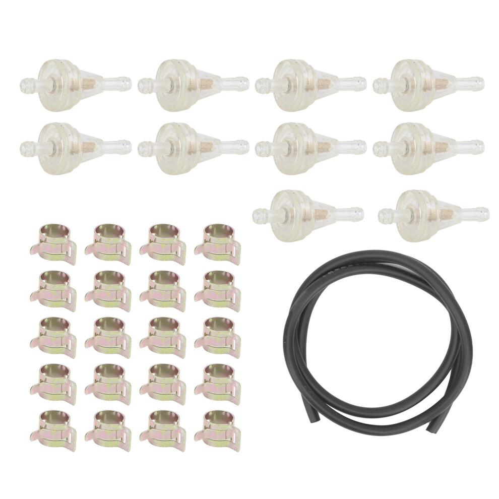 Universal 1/4In Inline Gas Filter Kit For Motorcycles & Lawn Mowers 4611379204133