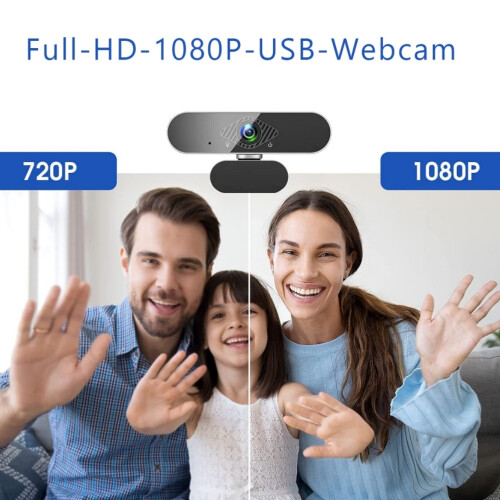 Κάμερα web HD 1080P, στερεοφωνικό μικρόφωνο που εξασφαλίζει καθαρή επικοινωνία, 2