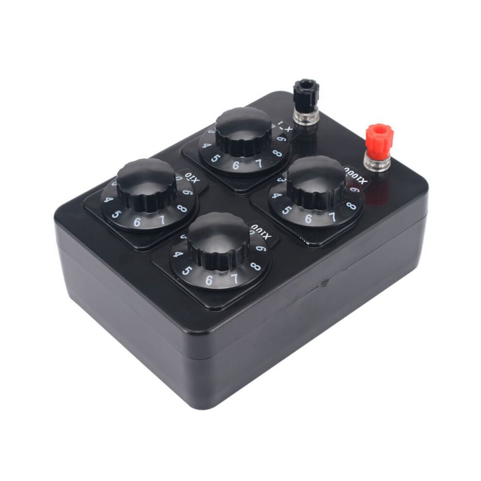 0-9999 Ohm Simple Resistance Box Precision Variable Decade Resistor Teaching Instrument 6935161540185