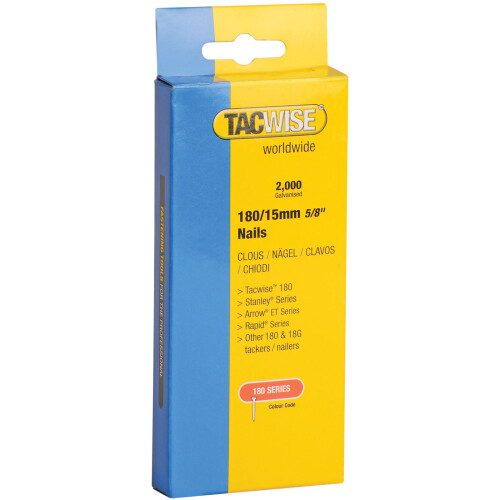 Tacwise 359 180 18 Gauge 15mm Nails Pack 2000