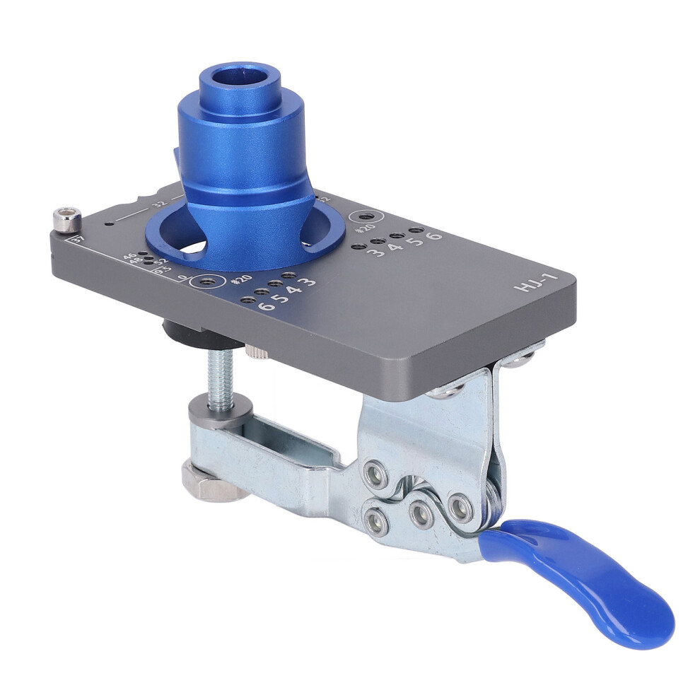 Aluminum Alloy Door Hinge Jig - Multi-Function Woodworking Drilling Template 8731383365241