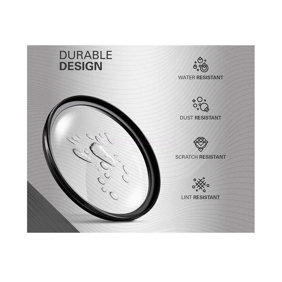(43 Mm) Uv Digital Filter Lens Protector For Canon Nikon Sony Pentax Dslr Slr Camera Light 4069369293863