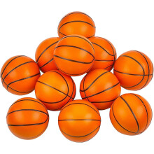 (As show, One size) QQDD Mini Basketball Stress Balls - (Pack of 12) 1.57 Inch Small Foam Basketballs for Kids, Spo