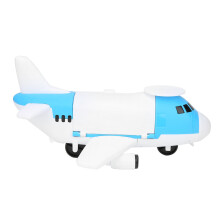Inertia Transport Airplane Toy for Kids, DIY Assembly, 28x35x18cm