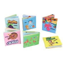 6 pezzi di libri da bagno per bambini, senza sostanze tossiche, impermeabili, morbidi e in tessuto, giochi educativi per bambini piccoli