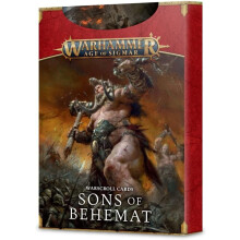 Games Workshop Age of Sigmar Warscroll Cards: Sons Of Behemat