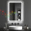 Homcom HOMCOM 500 x 700 mm Illuminated Bathroom Mirror with Bluetooth Silver 2