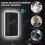 Homcom HOMCOM 500 x 700 mm Illuminated Bathroom Mirror with Bluetooth Silver 5