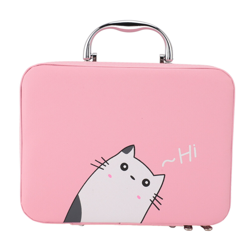 Luxurious Gift Makeup Bag with Premium Linen Fabric Look, Waterproof Multi-Functional Organizer for Women, Large Capacity Cosmetic Case with Durable