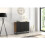 Sideboard 100cm Ripple - Oak & Black Fluted Doors 3