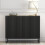 Sideboard 100cm Ripple - Oak & Black Fluted Doors 4