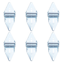 Pack of 6 Portable Garage Door Hinges Stainless Steel Includes 8