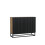 Sideboard 100cm Ripple - Oak & Black Fluted Doors 7