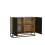 Sideboard 100cm Ripple - Oak & Black Fluted Doors 8