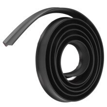 Ruban d'isolation d'eau flexible en TPE de 3 m, autocollant, séparation humide et sèche, noir