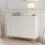 Sideboard 100cm Ripple - White with Fluted Doors 1