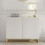 Sideboard 100cm Ripple - White with Fluted Doors 4