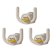 Set of 3 Wall Hanging Hook for Bathroom Without Drilling-White