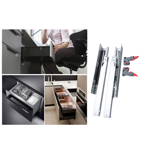 Soft Close Undermount Drawer Slides Concealed  Bottom-18 inches 2