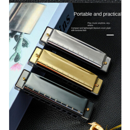 (10 poll, Airgead) 10 poll gormacha harmonica i eochair C 2