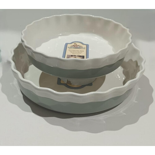 VG® Set of 2 Stoneware Ceramic Pie Dishes 20cm26cm
