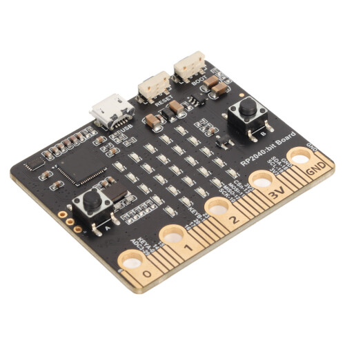 RP2040 Micro Bit Entwicklungsboard mit 5x5 LED für Raspberry PICO Programmierung