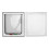 Pet Door with Multiple Lock Modes, Easy Install, 25x5.2x27.6cm 2