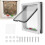 Pet Door with Multiple Lock Modes, Easy Install, 25x5.2x27.6cm 12