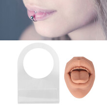 Realistic Silicone Tongue Model with Acrylic Stand for Jewelry Showcase