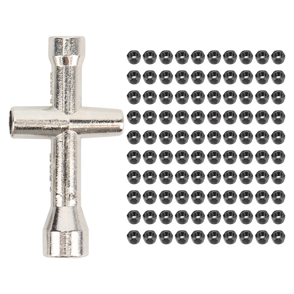Nylon Inserted Lock Nut, Self Locking Nuts With Precise Fit For Axial Scx24 Axi90081, Corrosion Resistant High Strength Metal With Nylon Lining Locknu 9301476523927