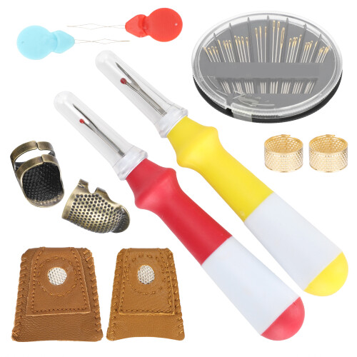 Nähen Fingerhut Set Finger Protector Nadel Naht 2