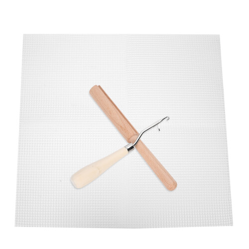 Mesh Stoff DIY Handgemachte Teppich Gewebt Grid