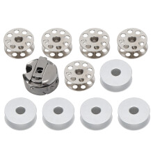 10 Stück Metall-Spulenhälften für Industriestickmaschinen, Eisen & Aluminium