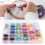 Stickgarn-Set, Polyester-Garnanzug mit 96 Farben, 12