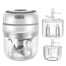 Draagbare mini-gehaktmolen voor veelzijdig gebruik, USB-oplaadbaar voor ononderbroken koken, voedselveilig ABS-PP-materiaal voor optimale veiligheid,