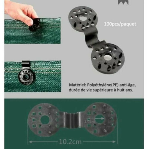 Shade Cloth Clips, Heavy Duty Plastic Clips Versatile Solution for OutdoorLiving Secure Grip 1