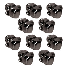 200 Sets Silber Schwarz Gothic Skull Nieten für DIY Schuhe Kleidung Taschen