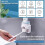 (As show, Nordic Pink) QQDD Toothpaste Dispenser and Toothbrush Holder, Wall Mount Automatic Toothpaste Squeezer 3