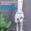 (As show, Nordic Blue) QQDD Toothpaste Dispenser and Toothbrush Holder, Wall Mount Automatic Toothpaste Squeezer 5