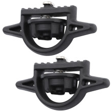 2Pcs Car Tie Down Anchors Bed Cleat PT278-35112 For Toyota Tacoma Tundra Jeep Gladiator Ram Rail System Black