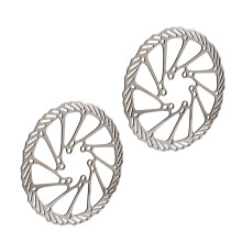 Disques de frein à disque pour vélo 2 pièces en acier 160 mm, haute dureté, légers, pièces pour VTT