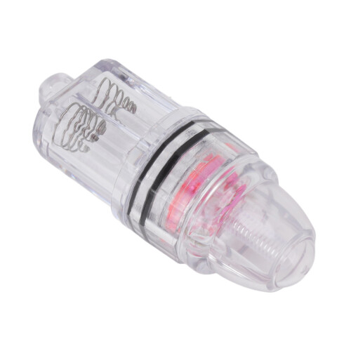 Luce da pesca Deep Drop rossa, trasparente in plastica, alimentata a batteria AA LED 1