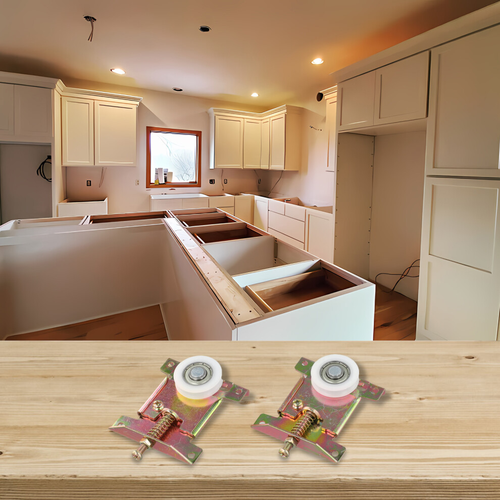 2Pc Slide Door Window Rollers Concave Wheels Pulleys Roller U Groove Pulley Cabinet Track Wheels For Wardrobe Furniture Hardware 6935161538540