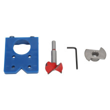 Adjustable Depth Control Hinge Jig For Cabinet Hardware, Carbide Cutter Head Wood Drilling Hole Saw High Efficiency Hole Opening High Compatibility